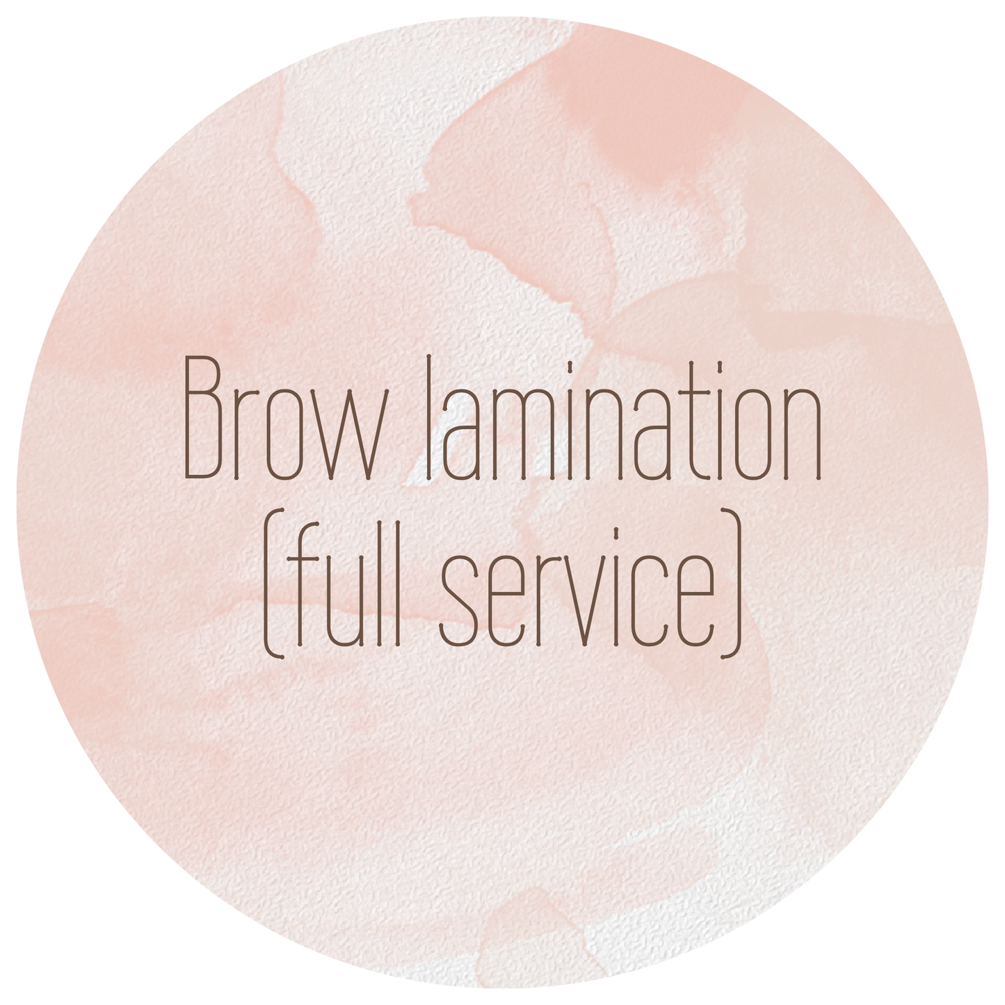 Brow lamination (full service)